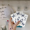 Blue Butterfly Collar Tattoo Sticker