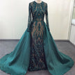 Women's Dark Green Wedding Dress party dress