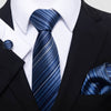 Men's Business Party Fashion Tie Square Scarf Cufflinks Set