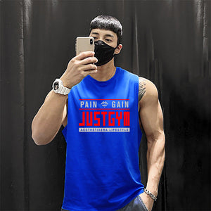 Men's Sports Fitness Cotton Sleeveless T-Shirt