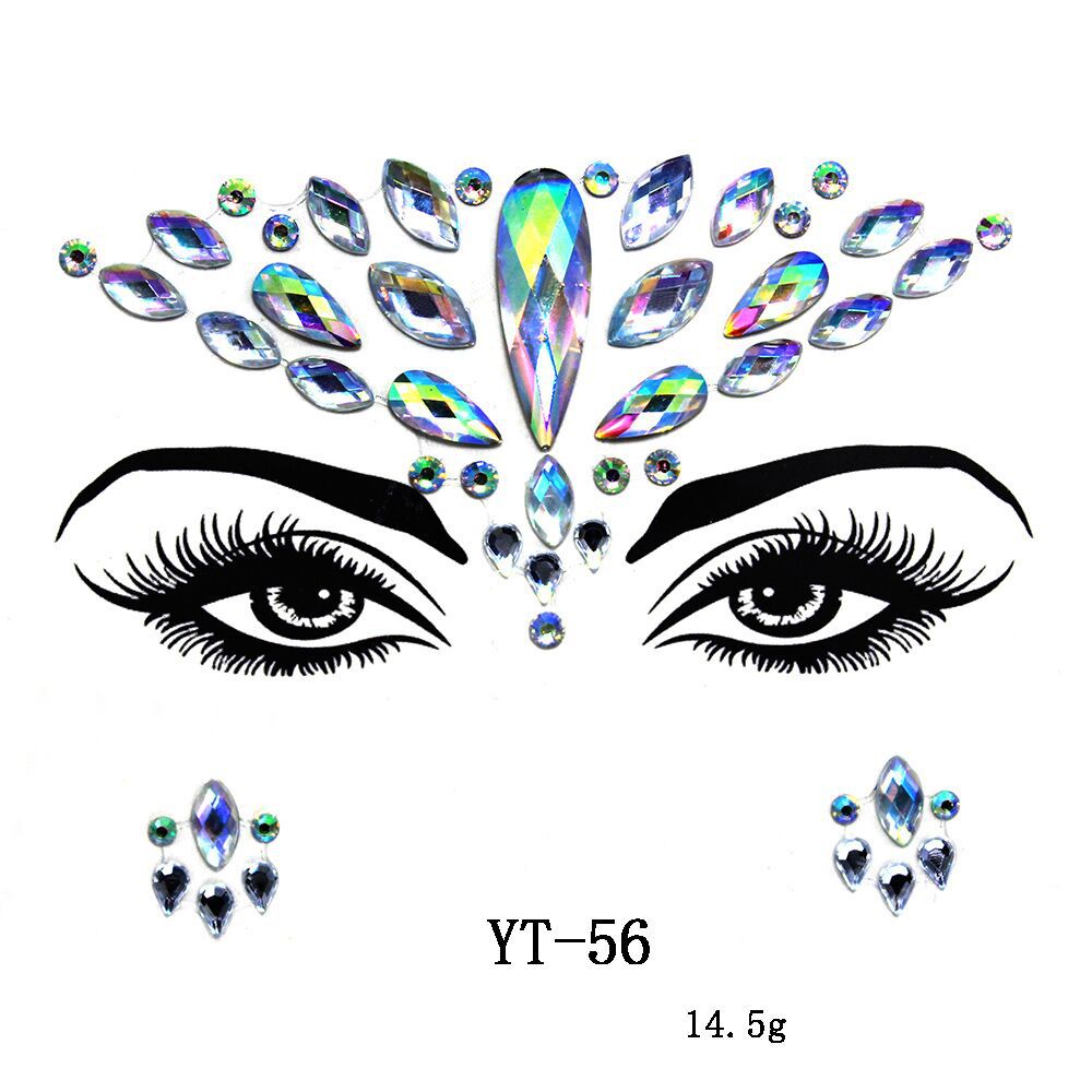 Natural Resin Tattoo Stickers Masquerade Party