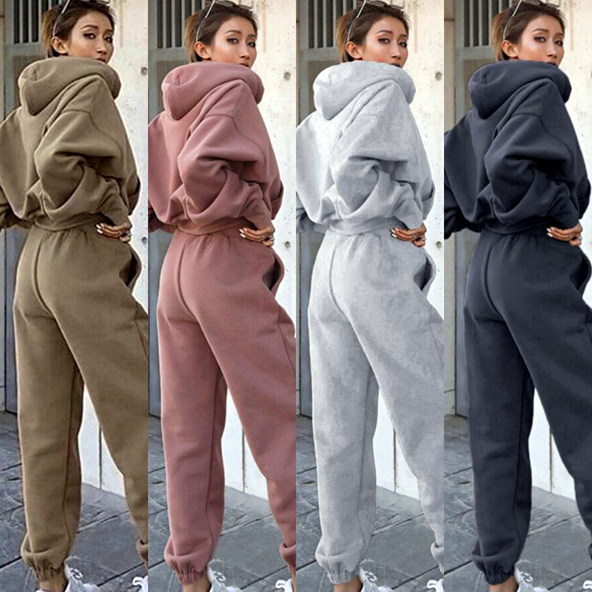 Women's New Casual Hoodie Coat Sports Suit