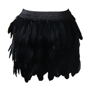 Wild Sexy Feather Skirt Party Carnival Nightclub Performance Dance Skirt