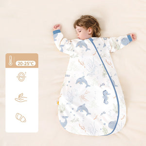 Baby Sleeping Bag With Thermostatic Cotton One-piece Anti-kick