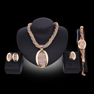 Necklace Earrings Jewelry Four-piece Set