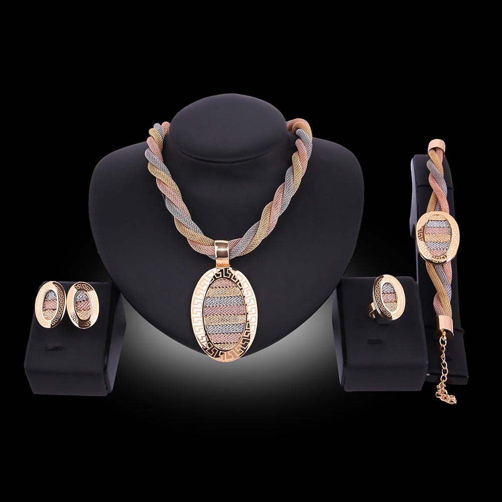 Necklace Earrings Jewelry Four-piece Set