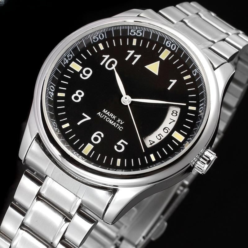 Fully Hollow Men's Steel Belt Automatic Mechanical Watch