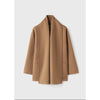 New Wide Version Loose Scarf Collar Design Woolen Coat Overcoat Women