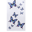 Blue Butterfly Collar Tattoo Sticker