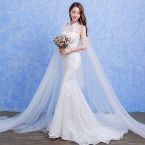 wedding fashion lace fishtail skirt Slim Skinny tail wedding dress D92