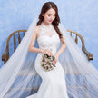 wedding fashion lace fishtail skirt Slim Skinny tail wedding dress D92