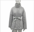 Simple Coat Women Elegant Stand Collar Cotton Jacket