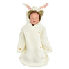 Knitted rabbit sleeping bag