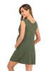 Knitted round neck sleeveless maternity dress