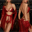 New Wave Women's Bathrobe Underwear Set