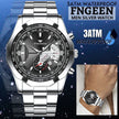 Waterproof Men's Stainless Steel Quartz Analog Wrist Watch Date Business Gift