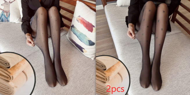 Black Silk Stockings Women's Spring And Autumn Pure Desire Winter Leggings