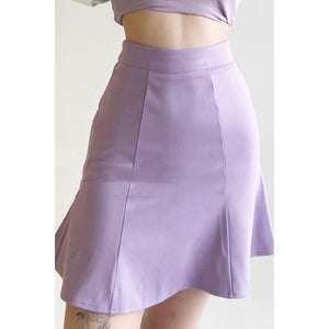 Slim Fit Patchwork Fishtail Skirt For Women