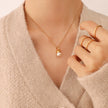 Women's Fashion Special-shaped Design Water Drop Imitation Baroque Pearl Necklace