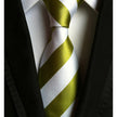 Business Executive Tie Polyester Silk Jacquard Big Stripe Tie