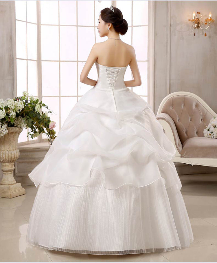 Wedding dress new bride wedding dress size Korean women slim lace Qi special offer