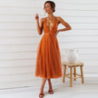 Strap Dress beach party dress Gauze Elegant