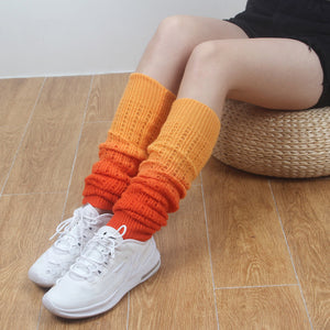 Fall Winter Fashion Gradient Soft Cashmere Foot Sock Women