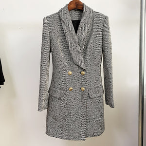 Woolen slim coat