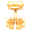 6-Shot Glass Dispenser Holder Wine Whisky Beer Dispenser Rack Bar Accessory Drinking Party Games Glass Dispenser