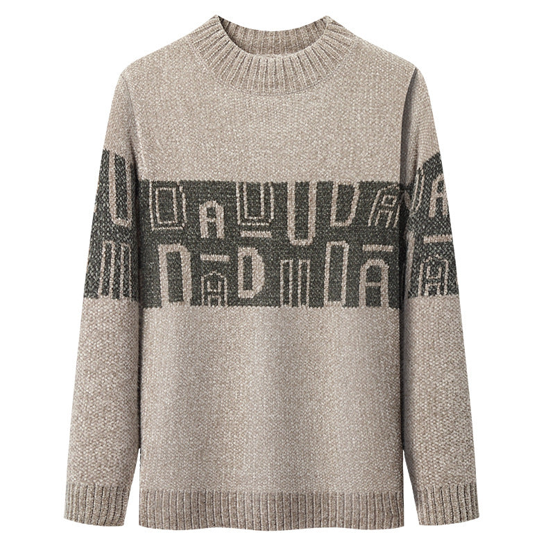 Ferret Men's Tops Youth Thicken Men's Knitwear