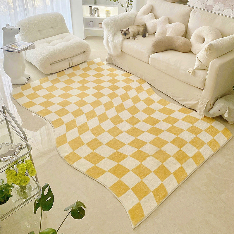 Modern Simple Living Room Carpet Bedroom Checkerboard