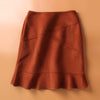 Fashionable Wool Double-sided Woolen Fishtail Skirt