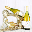 Beautifully designed mermaid  wine bottle holder. resin