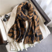 Winter Scarf Women Cashmere Warm Pashmina Solid Female Scarv