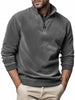 Half Zip Sweaters With Ethnic Style