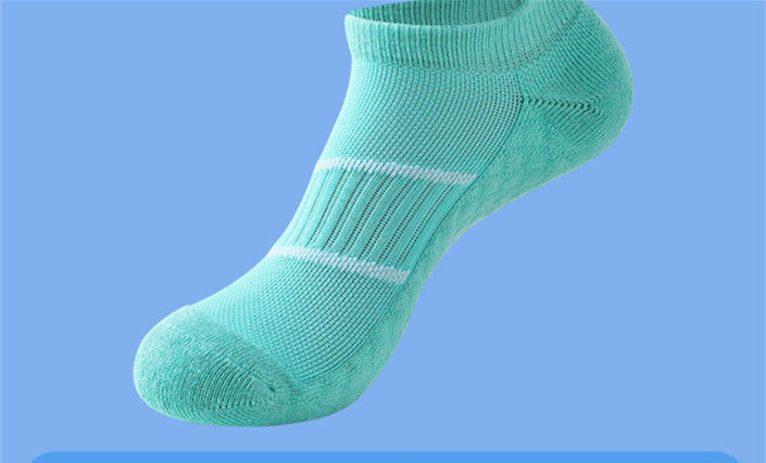 Men's Towel Bottom Sports Solid Color Socks