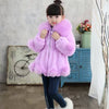 Faux Fur Coat With Thick Fur Collar