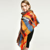 Cashmere graffiti wall scarf