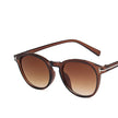 T-shaped round sunglasses