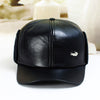 The 2021 explosion models Pu in elderly men's casual fur earmuffs manufacturers selling baseball caps warm peaked cap