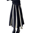 High Waist Pleated Knitted Skirt Spring And Autumn