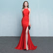 new fashion long red  evening dress