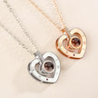 I Love You Necklace With Zircon In 100 Languages