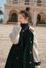 Coat Mid-length Stitching Woolen Coat