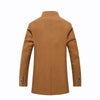 Woolen collar woollen coat for men