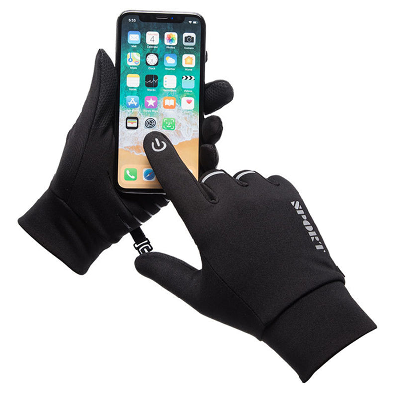 Reflective plus velvet warm gloves