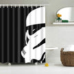 3D digital printing waterproof shower curtain