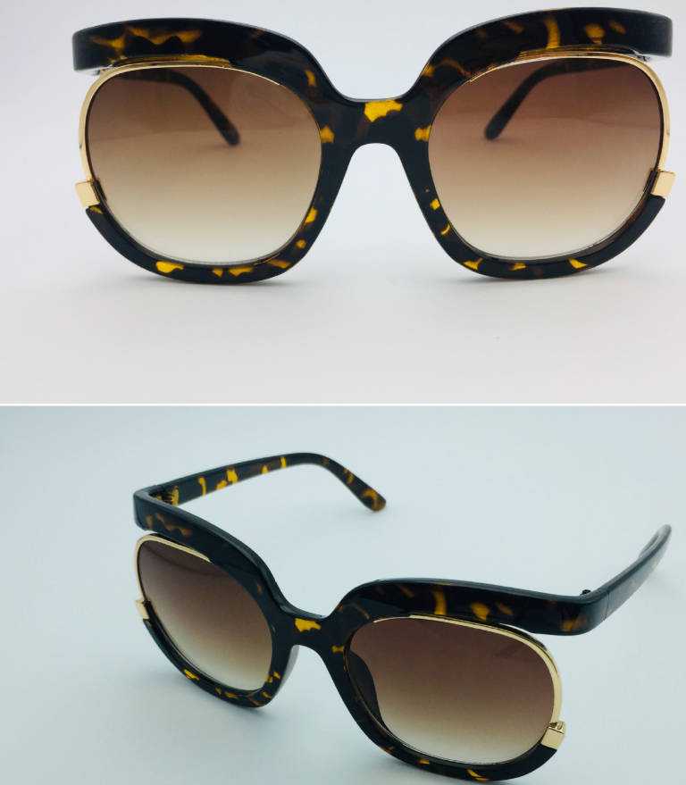 Female flying Sunglasses，Women Cat Eye Half Frame