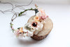 Flower girl flower bridesmaid wreath seaside