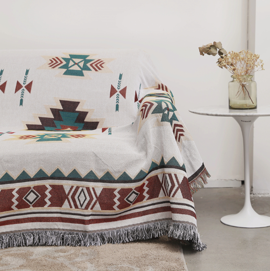 Ethnic style carpet sofa towel